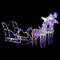 Reindeers & Sleigh Christmas Decoration 160 LEDs 51.2" Acrylic